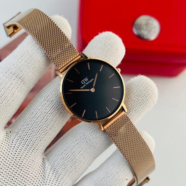Daniel Wellington Classic Petite Melrose Black Gold Ladies Watch