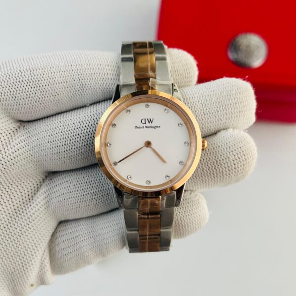 Daniel Wellington Iconic Link White Silver Ladies Watch