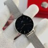 Daniel Wellington Classic Petite Melrose Black Silver Ladies Watch