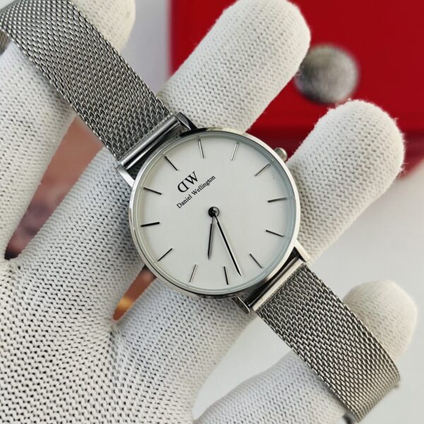 Daniel Wellington Classic Petite Melrose White Silver Ladies Watch