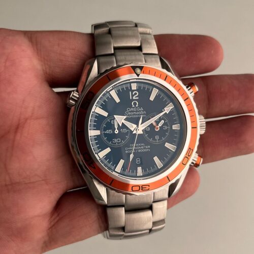 Omega Black Dial Silver Bracelet Seamaster Professional Mens Watch