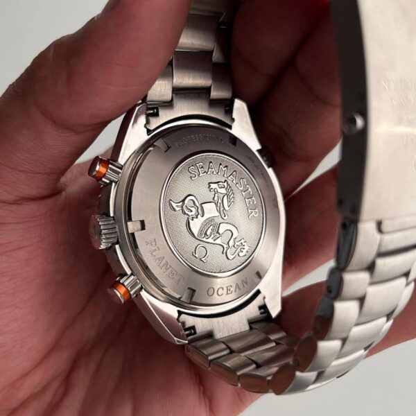 Omega Black Dial Silver Bracelet Seamaster Professional Mens Watch