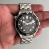 Omega Black Dial Silver Bracelet Seamaster Diver 300M Mens Watch