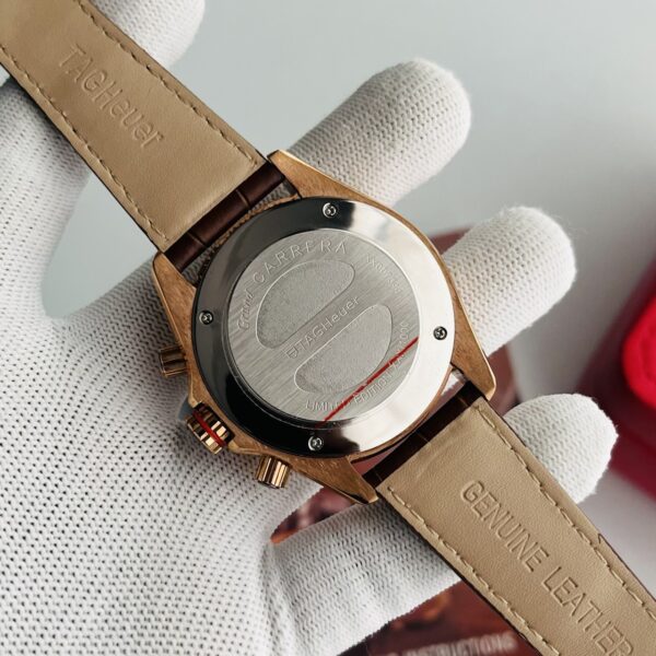 Tag Heuer Grand Carrera Calibre 17 Coffee Dial Coffee Strap Men's Watch