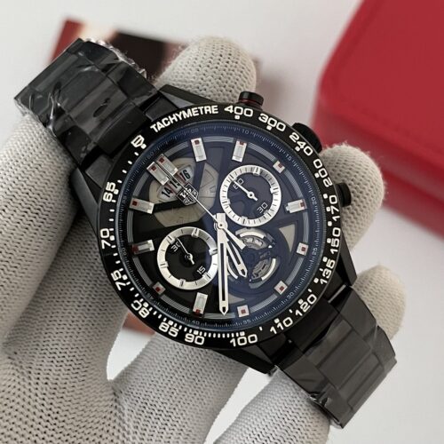 TAG Heuer Carrera 01 Chronograph Black Bracelet Men's Watch