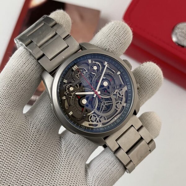 Tag Heuer Grand Carrera Calibre 7 Twin-Time Grey Dial Bracelet Men's Watch