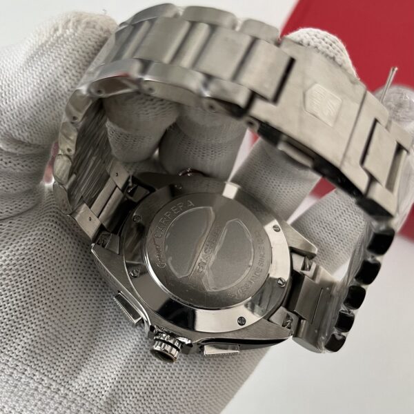 TAG Heuer Carrera Calibre 36 Blue Bezel Steel Bracelet Men's Watch