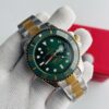 Rolex Submariner Date Green Dial Two Tone Bracelet Automatic Men's Watch