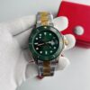 Rolex Submariner Date Green Dial Two Tone Bracelet Automatic Men's Watch