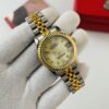 Rolex Datejust Yellow Marble Dial Two Tone Bracelet Automatic Ladies Watch