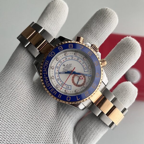 Rolex Yacht‑Master II White Dial Dual Tone Bracelet Automatic Men's Watch