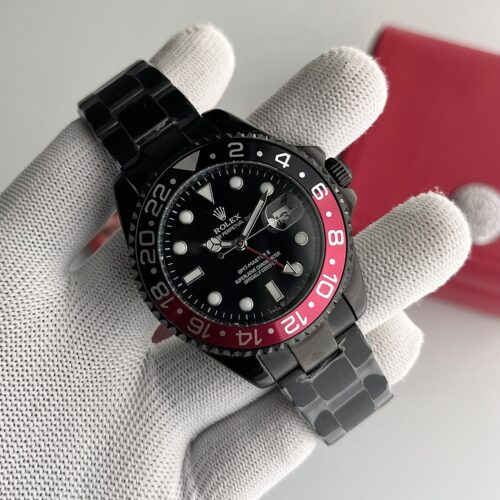 Rolex GMT‑Master II Black Red Bezel Automatic Men's Watch