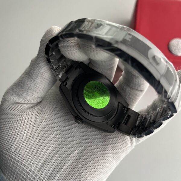 Rolex Oyster Perpetual Black Dial Black Bracelet Automatic Men's Watch