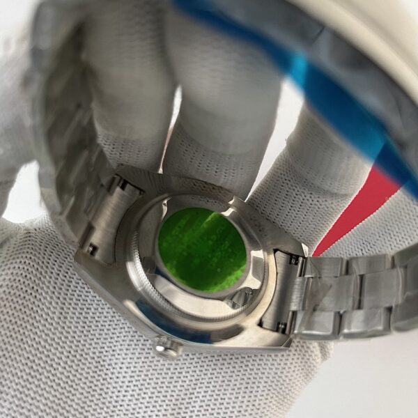 Rolex Oyster Perpetual Yellow Dial Silver Bracelet Automatic Men's Watch