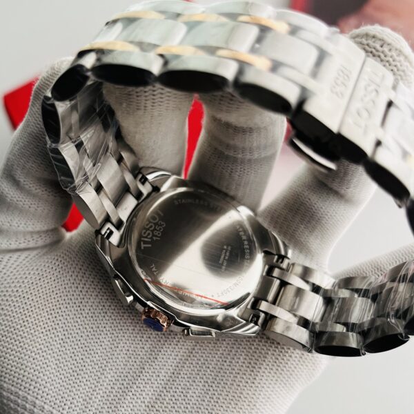 Tissot Chronograph White Dial Dual Tone Bracelet Men's Watch